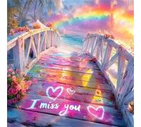 Puzzle da 500 pezzi per Adulti e Bambini, puzzle Impossibili 500 pezzi, Jigsaw puzzles adulti E famiglie, Gioco Impegnativi, Regalo per Amore e Amico(45x45cm,Ponte dell'arcobaleno)