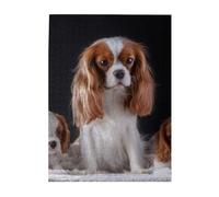 Puzzle da 500 pezzi per adulti, famiglie, gioco di puzzle per tutti, puzzle impegnativi,Cavalier King Charles Spaniel madre con cuccioli
