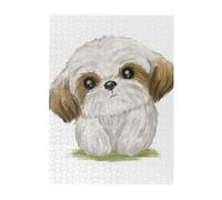 Puzzle da 500 pezzi per adulti, famiglie, gioco di puzzle per tutti, puzzle impegnativi,Moe Shih Tzu Cane Carino
