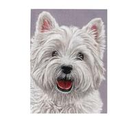 Puzzle da 500 pezzi per adulti, famiglie, gioco di puzzle per tutti, puzzle impegnativi,Stampa artistica di un simpatico cane West Highland Terrier