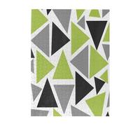 Puzzle da 500 pezzi per adulti, famiglie, gioco di puzzle per tutti, puzzle impegnativi,Triangoli casuali verde lime grigio nero su bianco