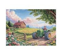 Puzzle Da 500 Pezzi Per Adulti Farm Cottage Landscape 52×38cm Adatto Ai Bambini Ottimo Per Interazione Genitori-Figli Migliora Concentrazione Dei Bambini