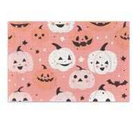 Puzzle da 500 pezzi per adulti gioco puzzle regali divertente natura puzzle fiore animale pittura carino zucca di Halloween, 50,8 x 37,9 cm