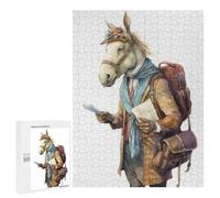 Puzzle da 500 pezzi per adulti guida di viaggio cavallo adolescenti puzzle giocattolo decorazione da parete decorazione perfetta impegnativo per completare 500 pezzi