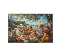 Puzzle da 500 pezzi per adulti impossibile, difficile, difficile, impegnativo, puzzle, parco cuccioli, picnic