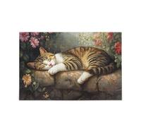 Puzzle da 500 pezzi per adulti impossibile difficile impegnativo puzzle famiglia pisolino gatto