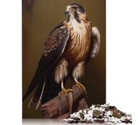 Puzzle da 500 pezzi per adulti Laggar Falcon Puzzle con pittura a olio per adulti Puzzle in legno difficili e stimolanti 500 pezzi (52x38 cm)