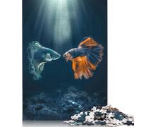 Puzzle da 500 pezzi per adulti, motivo: incontro di Betta, regalo di Halloween, giocattoli educativi per l'apprendimento, 500 pezzi (52x38 cm)