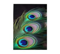 Puzzle da 500 pezzi per adulti puzzle impegnativi per serate di gioco Puzzle in legno personalizzati personalizzati per famiglia puzzle con piume di pavone verde dimensioni finite 51,8 x 38,1 cm