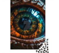 Puzzle da 500 pezzi per adulti, puzzle quadrati in legno con occhio di drago, puzzle con pezzi unici, giochi educativi divertenti, giocattoli, 500 pezzi (52x38 cm)