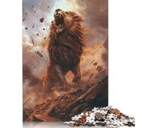 Puzzle da 500 pezzi per adulti, puzzle quadrati The Roaring Titan, per adulti e adolescenti, puzzle in legno, decorazioni artistiche per la casa, 500 pezzi (52x38 cm)