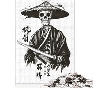 Puzzle da 500 pezzi per adulti, puzzle quadrato con leggenda dello scheletro giapponese per adulti e puzzle in legno, decorazioni per la casa, regali per le feste, 500 pezzi (52x38 cm)