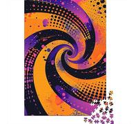 Puzzle da 500 pezzi per adulti, puzzle quadrato Vertigo per adulti e puzzle in legno, decorazioni per la casa, regali per le feste, 500 pezzi (52x38 cm)