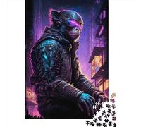 Puzzle da 500 pezzi per adulti, scimmia, umano, puzzle in legno, giocattolo educativo antistress, regali di Natale, 500 pezzi (52x38 cm)