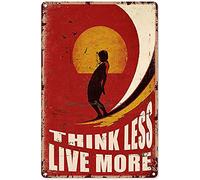 Puzzle da 500 pezzi per adulti - Think Less Live More Poster in legno divertente giochi antistress giocattoli per la decorazione della casa e del soggiorno