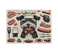 Puzzle da 500 pezzi per barbecue con cane Scottish Terrier primaverile, puzzle in legno, bizzarro motivo vintage, decorazione per la casa e l'intrattenimento