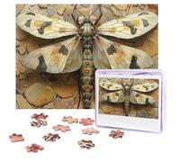 Puzzle da 500 pezzi personalizzati con mosca rocciosa, immagine impegnativa, con borsa portaoggetti, puzzle fotografico per adulti per matrimoni (52 x 38 cm)