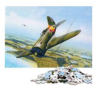 Puzzle da 500 pezzi Polikarpov I16 Jet War Puzzle in legno Giocattoli educativi Regali di Natale 500 pezzi (52x38 cm)
