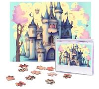 Puzzle da 500 pezzi puzzle con castello delle fiabe puzzle personalizzati per adulti puzzle fotografici in legno regalo classico puzzle per famiglia, matrimonio, compleanno, San Valentino