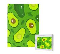 Puzzle da 500 pezzi, puzzle in legno, gioco di famiglia per adulti e adolescenti,Avocado su cibi e bevande verdi