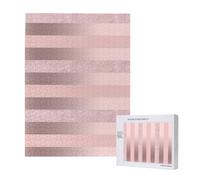 Puzzle da 500 pezzi, puzzle in legno, gioco di famiglia per adulti e adolescenti,Elegante striscia rosa cipria glitterata oro rosa