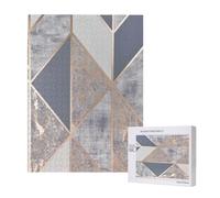 Puzzle da 500 pezzi, puzzle in legno, gioco di famiglia per adulti e adolescenti,Geo Oro Rosa