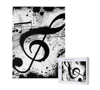 Puzzle da 500 pezzi, puzzle in legno, gioco di famiglia per adulti e adolescenti,Note musicali