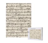 Puzzle da 500 pezzi, puzzle in legno, gioco di famiglia per adulti e adolescenti,Spartiti musicali