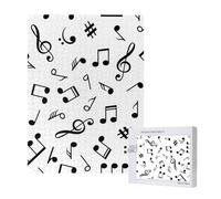 Puzzle da 500 pezzi, puzzle in legno, gioco di famiglia per adulti e adolescenti,Tema musicale stampato