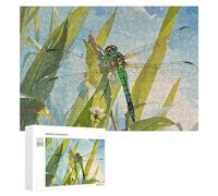 Puzzle da 500 pezzi Puzzle personalizzato per adulti Acquerello Libellula Pittura a olio Puzzle Immagine Puzzle personalizzato da foto Puzzle in legno Classico Puzzle per Famiglia Matrimonio