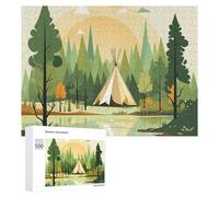 Puzzle da 500 pezzi Puzzle Teepee Puzzle con immagine personalizzata Puzzle personalizzato da foto Puzzle in legno per adulti Puzzle classico per famiglia Matrimonio Compleanno San Valentino G