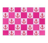 Puzzle da 500 pezzi, regali per adulti per amanti del puzzle, idea regalo, puzzle, scenario, arte floreale, scacchiera, rosa, bianco, quadrati, 50,9 x 37,9 cm