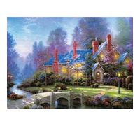 Puzzle da 500 Pezzi su Carta Resistente e Antipolvere con Poster Guida a Colori Temi Multipli Divertimento Familiare Esposizione in Casa (52×38 cm)