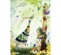 Puzzle da 500 Pezzi su Carta Resistente e Antipolvere con Poster Guida a Colori Temi Multipli Divertimento Familiare Esposizione in Casa (52×38 cm)