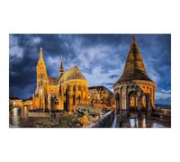 Puzzle da 5000 pezzi per adulti, Chiesa Mattia a Budapest, Ungheria, gioco di sfida familiare e decorazione per la casa