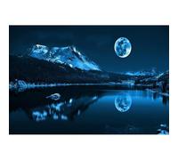 Puzzle da 5000 pezzi per adulti, puzzle paesaggistico notturno di montagne e fiumi, gioco educativo per famiglie, giocattolo e regalo per adolescenti