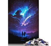 Puzzle da 520 pezzi con coppia di tuoni e paesaggio, rompicapo per risolvere problemi per bambini adulti, 520 pezzi (52x38 cm)
