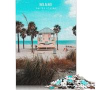 Puzzle da 520 pezzi di Miami, Stati Uniti, per adulti, regali di Natale, giochi educativi per la casa, giocattoli fai da te, 520 pezzi (52x38 cm)