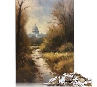 Puzzle da 520 pezzi di Washington DC, bellezza degli Stati Uniti, per adulti e adolescenti, puzzle in legno per adulti, gioco educativo, sfida giocattolo, 520 pezzi (52x38 cm)