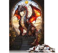Puzzle da 520 pezzi "Glowing Dragon Stain", rompicapo per risolvere problemi, per bambini adulti, 520 pezzi (52x38 cm)