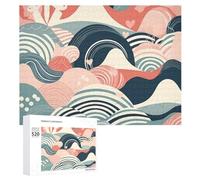 Puzzle da 520 pezzi per adulti Cool Astratto Line Drawing Puzzle Grandi Puzzle Gioco Decompressione Tempo Libero Intrattenimento Puzzle in legno Relax Giocattoli sensoriali Decorazione della stanza