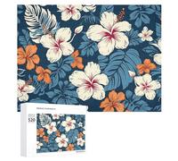 Puzzle da 520 pezzi per adulti Cool Hawaii Flower Puzzles Grande Gioco Decompressione Tempo Libero Intrattenimento Puzzle in legno Relax Giocattoli sensoriali Decorazione della stanza per donne uomini