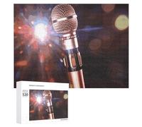 Puzzle da 520 pezzi per adulti Cool Karaoke Microfono Puzzle Grandi Puzzle Gioco Decompressione Tempo Libero Intrattenimento Puzzle in legno Relax Giocattoli sensoriali Decorazione della stanza per