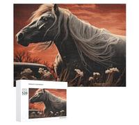 Puzzle da 520 pezzi per adulti Cool Romantico Mustang Puzzle Grandi Gioco Decompressione Tempo Libero Intrattenimento Puzzle in legno Relax Giocattoli sensoriali Decorazione della stanza per donne