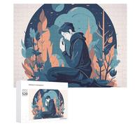 Puzzle da 520 pezzi per adulti persona fresca che prega puzzle grandi gioco decompressione tempo libero intrattenimento puzzle in legno rilassamento giocattoli sensoriali decorazione della stanza per