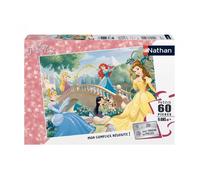 Puzzle da 60 pezzi della Principessa Disney - Sviluppa le capacità logiche e di coordinazione del bambino - Nouvo