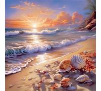 Puzzle da 70 Pezzi per Adulti Conchiglia spiaggia soleggiata 45x45cm, puzzle adulti 70 pezzi, DIY puzzles Impossibili Qualità Superiore Multicolore, Puzzles Decorazione Perfetta