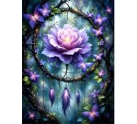 Puzzle da 700 Pezzi per Adulti, 52x38cm puzzle adulti 700 pezzi, Puzzles Difficili Rompicapo, Sfida Impossibile Divertente Per Famiglie, Idea Regalo Uomo e Donna, Tema:Acchiappasogni Peonia