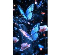 Puzzle da 90 pezzi per Adulti Lucciola Farfalla Blu, 25x20cm Impossible puzzle adulti 90 pezzi, Puzzles Impegnativo Perfetto per Serate di Gioco,Divertimento Regalo Per Adulti