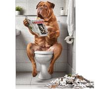 Puzzle da bagno Dogue De Bordeaux da 1000 pezzi per adolescenti, puzzle in legno per adulti, puzzle rompicapo per adulti, 1000 pezzi (75x50 cm)